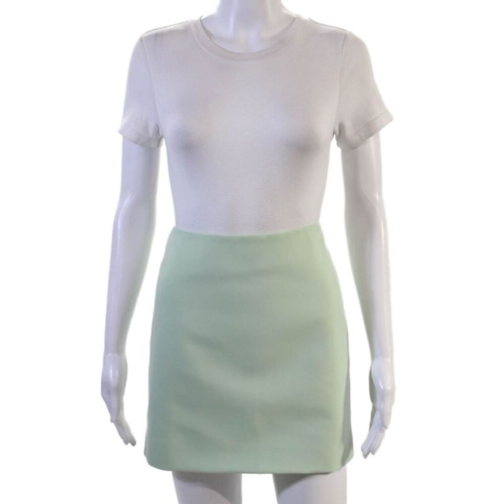Marella Womens A-Line Mini Skirt Green Size 0
